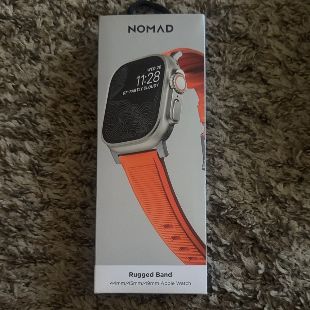 Nomad ultra Orange Rugged Band for Smartwatch